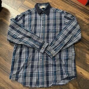 Vintage Carhartt 90s Workwear Plaid Flannel Button Up Mens XL
